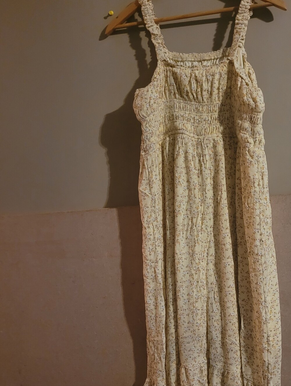 Celebrity Pink Cream Yellow Floral Maxi Dress Xl - Picture 2 of 3